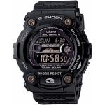 Schwarze 20 Bar wasserdichte Casio G-Shock Runde Solar Armbanduhren mit Digital-Zifferblatt mit Funksteuerung mit Mineralglas-Uhrenglas 