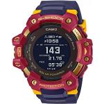 Rote Casio Smartwatches mit LCD-Zifferblatt mit GPS zum Outdoorsport 