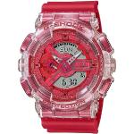 Rote Casio Quarz Kunststoffarmbanduhren mit Analog-Digital-Zifferblatt mit Kunststoff-Uhrenglas mit Kunststoffarmband für Herren 