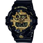 Schwarze 20 Bar wasserdichte Wasserdichte Casio G-Shock Herrenarmbanduhren aus Kunstharz mit ewigem Kalender mit Mineralglas-Uhrenglas 