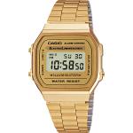 Goldene Retro Armbanduhren mit Digital-Zifferblatt mit Alarm 