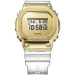 Reduzierte Goldene Elegante Wasserdichte Casio Kunststoffarmbanduhren mit Digital-Zifferblatt mit Stoppfunktion mit Kunststoff-Uhrenglas mit Kunststoffarmband für Herren 