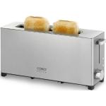 Toaster aus Edelstahl mit Brötchenaufsatz 