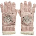Rosa Elegante CASPAR Gefütterte Handschuhe mit Strass aus Fleece für Damen Einheitsgröße für den für den Winter 