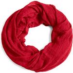 Rote Vintage CASPAR Schlauchschals & Loop-Schals für Damen Einheitsgröße 