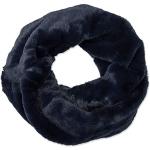 Dunkelblaue Elegante CASPAR Schlauchschals & Loop-Schals aus Kunstfell für Damen Einheitsgröße für den für den Winter 