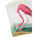 Caspari Gästehandtuchservietten, Motiv Audubon Vögel, 15 Stück pro Packung, Pink