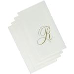 Caspari Monogramm-Papierhandtücher, mit Initiale R