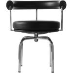 Anthrazitfarbene Cassina Designer Stühle aus Leder Breite 50-100cm, Höhe 50-100cm, Tiefe 50-100cm 