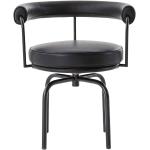 Schwarze Industrial Designer Stühle aus Leder Breite 50-100cm, Höhe 50-100cm, Tiefe 50-100cm 