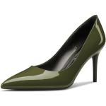 Olivgrüne Sexy Spitze High Heels & Stiletto-Pumps ohne Verschluss für Damen Größe 40 für den für den Sommer 