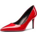 Rote Sexy Spitze High Heels & Stiletto-Pumps ohne Verschluss für Damen Größe 42 für den für den Sommer 