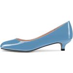 Hellblaue Elegante Runde High Heels & Stiletto-Pumps ohne Verschluss für Damen Größe 38 