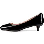 Schwarze Elegante Runde High Heels & Stiletto-Pumps ohne Verschluss für Damen Größe 44 