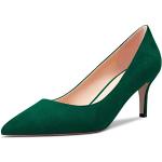 Grüne Sexy Spitze High Heels & Stiletto-Pumps ohne Verschluss für Damen Größe 35 für den für den Sommer 