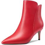 Rote Spitze High Heel Stiefeletten & High Heel Boots mit Reißverschluss für Damen Größe 38 für den für den Sommer 