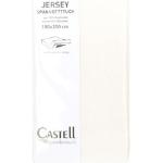 Weiße Castell Spannbettlaken & Spannbetttücher aus Jersey 180x200 