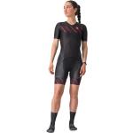 Castelli Free Sanremo 2 Suit Short Sleeve - Triathlon Anzug - Damen Black / Hibiscus S