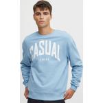 Reduzierte Blaue Oversize Casual Friday Rundhals-Ausschnitt Herrensweatshirts Größe 3 XL 
