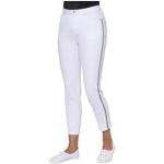 Weiße Casual Casual Looks 7/8 Jeans & Ankle-Jeans mit Galonstreifen mit Reißverschluss aus Denim für Damen Größe XL Petite 