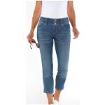 Blaue Casual Casual Looks Ankle-Jeans mit Reißverschluss aus Baumwolle für Damen Größe XXL 
