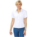 Weiße Casual Kurzärmelige Casual Looks Hemdblusen für Damen Größe XXL für den für den Sommer 