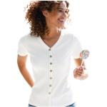 Beige Casual Kurzärmelige Casual Looks V-Ausschnitt V-Shirts aus Viskose für Damen Größe XXL 