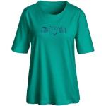 Smaragdgrüne Casual Casual Looks Rundhals-Ausschnitt T-Shirts aus Baumwolle für Damen Größe XXL 1-teilig 