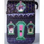 Cat Dracula's Haunted House Handytasche in Lila