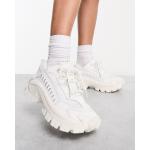 Weiße CATerpillar Low Sneaker mit Schnürsenkel aus Leder für Damen Größe 40 