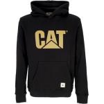 Cat, Logo Hoodie Schwarz Streetwear Caterpillar Black, Herren, Größe: M