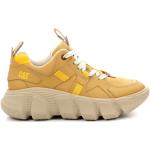 Reduzierte Gelbe CATerpillar Low Sneaker aus Leder für Herren Größe 46 