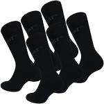 Caterpillar Comfort Socks 6 Paar super Komfortable Dress-Socke mit Frotteesohle, ausgezeichnete Qualität aus Baumwolle (Schwarz, 39-42)