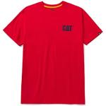 Rote CATerpillar T-Shirts für Herren Größe XL Große Größen 