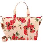 Peachfarbene Cath Kidston Damenreisetaschen mit Reißverschluss aus Stoff klappbar 