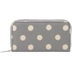 Cath Kidston Zip Wallet Button Spot Grey, grau, L, Klassisch