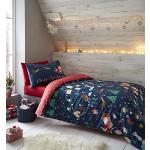 Reduzierte Marineblaue Catherine Lansfield Bettwäsche Sets & Bettwäsche Garnituren mit Weihnachts-Motiv aus Baumwolle maschinenwaschbar 135x200 