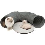 Graue Catit Spieltunnel & Rascheltunnel für Katzen aus Stoff 