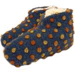 Cats Collection Bettschuhe Wolle Noppen blau 40/41
