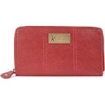 Rote Catwalk collection Handbags Damenportemonnaies & Damenwallets mit Reißverschluss aus Leder mit RFID-Schutz medium 