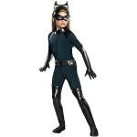Schwarze Batman Katzenkostüme aus Lackleder für Kinder Größe 140 