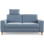 Reduzierte Hellblaue Moderne Cavadore Federkern Sofas aus Massivholz Breite 0-50cm, Höhe 0-50cm, Tiefe 50-100cm 