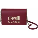 Reduzierte Burgundfarbene Roberto Cavalli Class Umhängetaschen aus PU für Damen 