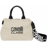 Reduzierte Beige Roberto Cavalli Class Umhängetaschen aus Canvas für Damen 