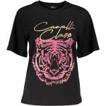Schwarze Roberto Cavalli Class T-Shirts für Damen Größe S 
