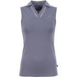 Blaue Sportliche Cavallo V-Ausschnitt Damenpoloshirts & Damenpolohemden mit Glitzer Größe S 