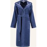 Blaue CAWÖ Bademäntel mit Kapuze aus Baumwolle mit Kapuze für Damen Größe XS 