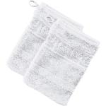 Weiße CAWÖ Waschhandschuhe 16x22 2-teilig 
