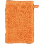 Orange CAWÖ Waschhandschuhe aus Baumwolle 16x22 