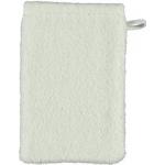 Weiße CAWÖ Waschhandschuhe aus Baumwolle 16x22 